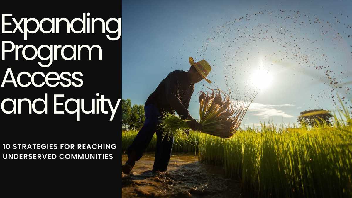 Expanding Program Access And Equity 10 Strategies For Reaching